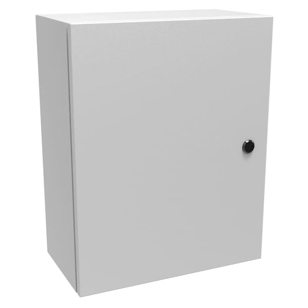 Hammond Slotted 1/4 Turn Latch Electrical Enclosures, 20 in H, 8 in D, 16 in W, 3R, 12, 4, Steel EN4SD20168LG - main